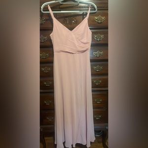 Ever pretty is the brand, bridesmaid/prom/formal dress mauve pink slit leg